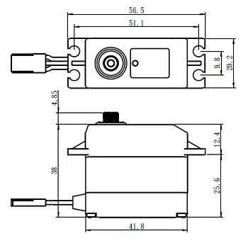Savöx SW-0230MG, 7.4V, Vattentätt m. metalldrev 8kg