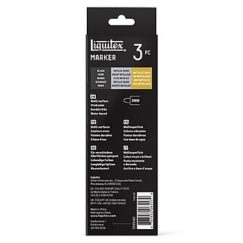 Akrylmarker Liquitex 3x2mm set, accent
