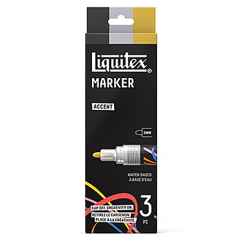 Akrylmarker Liquitex 3x2mm set, accent