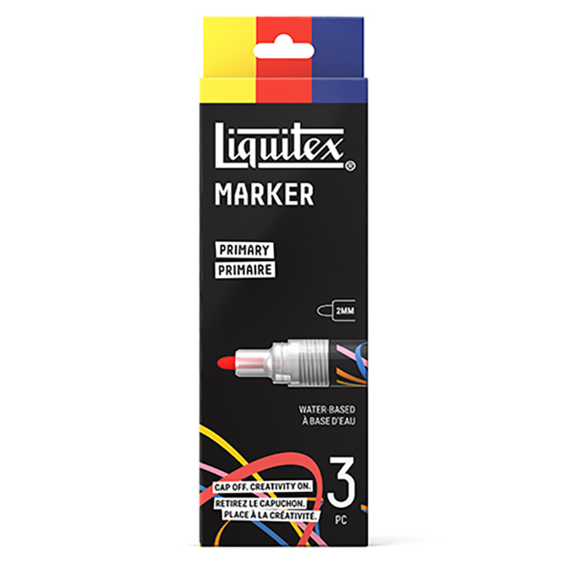 Akrylmarker Liquitex 3x2mm set, primary