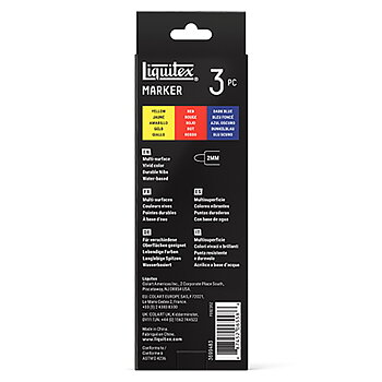 Akrylmarker Liquitex 3x2mm set, primary
