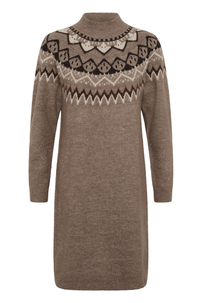 Cream Cherrie Knit Dress Brown Lentil Melange - 2