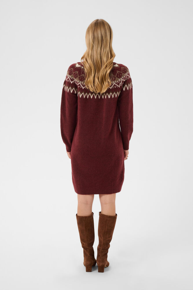 Cream Cherrie Knit Dress Cabernet Island - 4