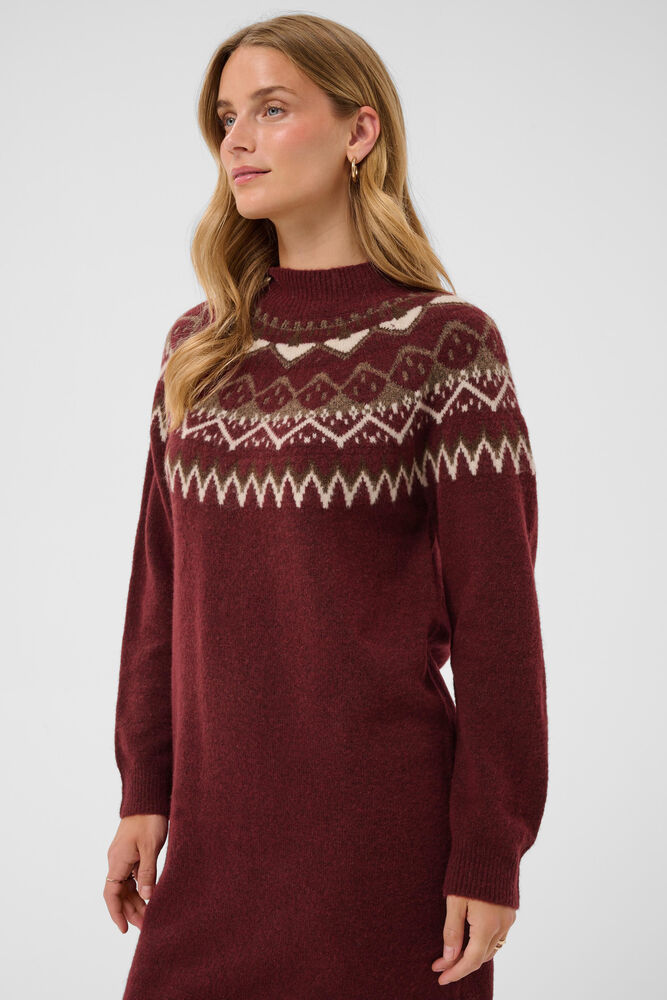 Cream Cherrie Knit Dress Cabernet Island - 5