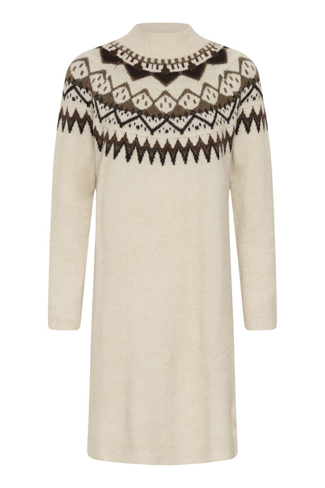 Cream Cherrie Knit Dress Oatmeal Melange - 2