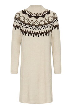 Cream Cherrie Knit Dress Oatmeal Melange