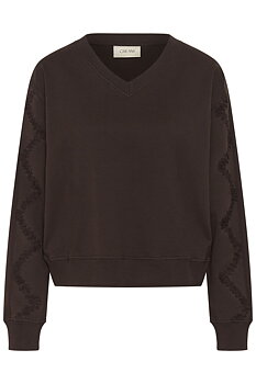 Cream Septine Sweatshirt Java Brown