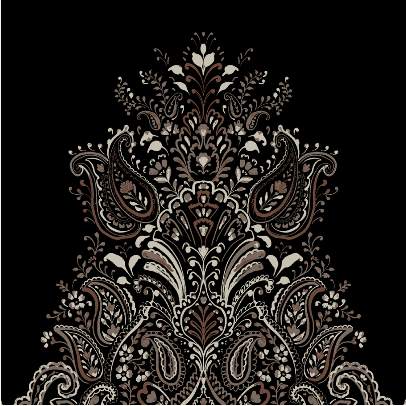 Cream Josia Dress Black Ethnic Flor - 3