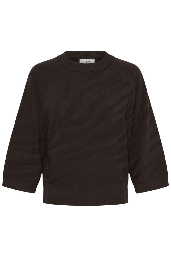 Cream Dela Knit Pullover Java Zebra - 2