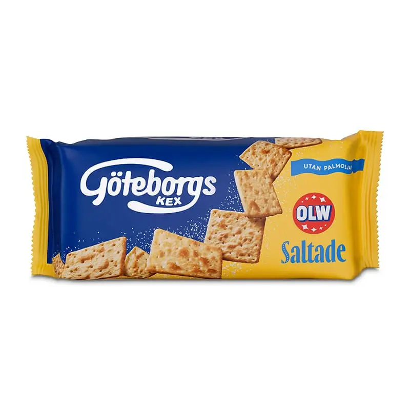OLW Göteborgs Kex Saltade Kex, 70g 24st