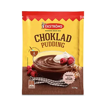 Ekströms Chokladpudding, 120g, 15st
