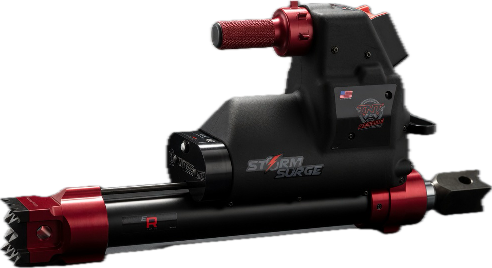 Sylinder NYHET! TNT Rescue Surge ER-45-18V med 16,5 tonn skyve kraft og 3,7 tonn dra kraft.
