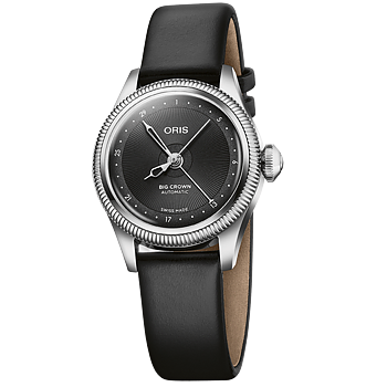 Oris Big Crown Pointer Date 29 svart med läderband 01 534 7804 4054-07 5 14 01