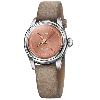 Oris Big Crown Pointer Date 29 rosa med läderband 01 534 7804 4052-07 5 14 02