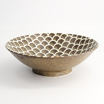 Tokyo Mermaid Iga Matte Mermaid Salladsskål brun 25 cm