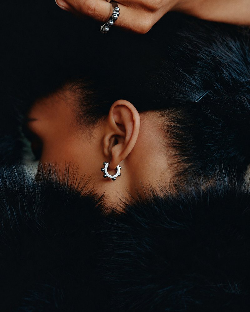 Stud Hoops Silver - Edblad 