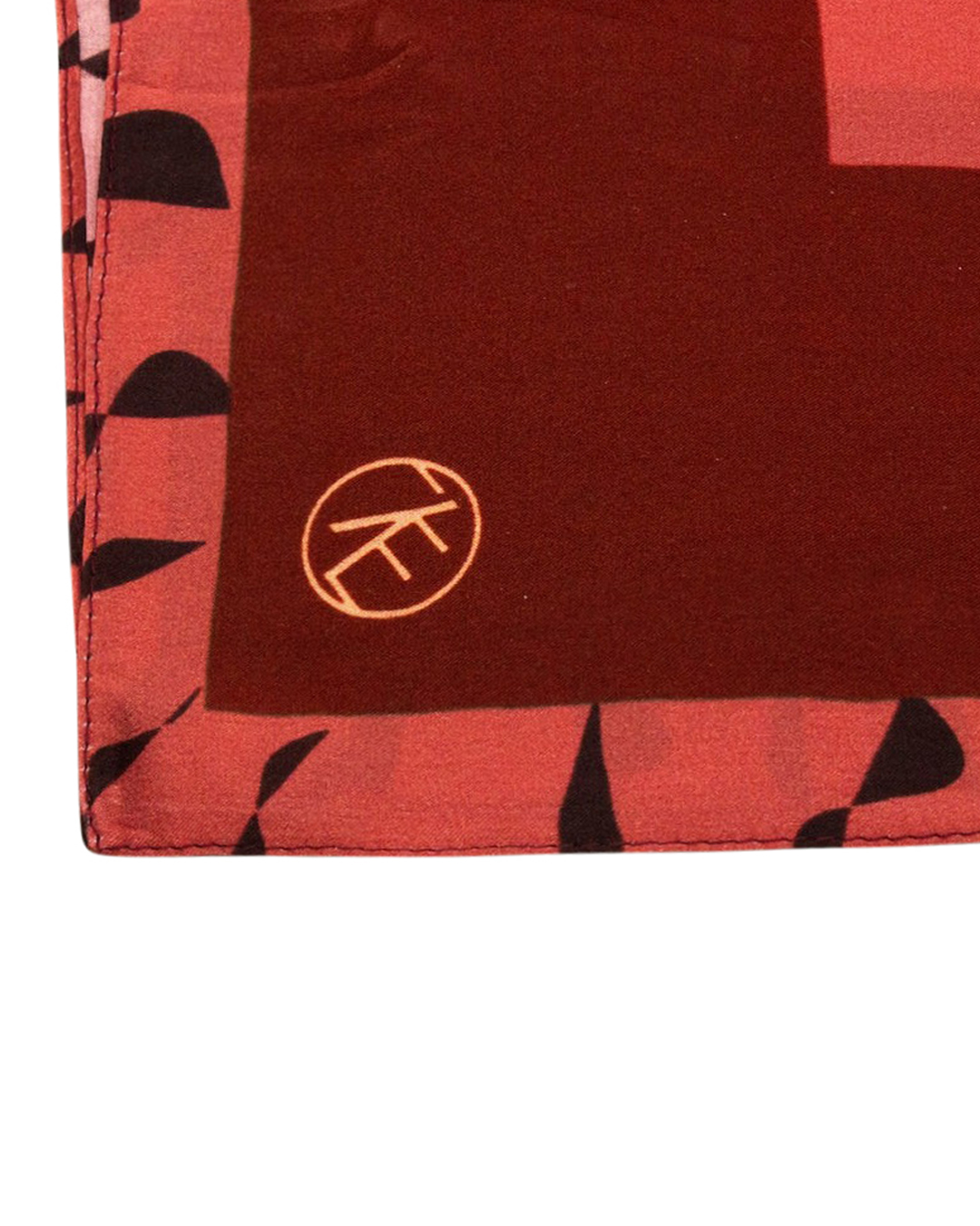 Sidenscarf Tiger röd - 2