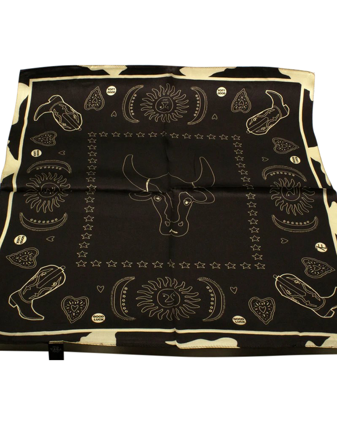 Sidenscarf Modern Cowboy brun/beige - 3