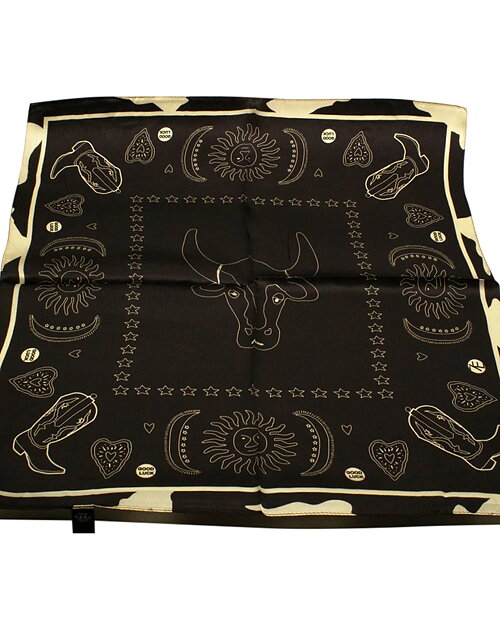 Sidenscarf Modern Cowboy brun/beige - 3
