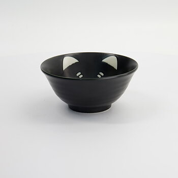 Tokyo Kawaii Cat Neko Tayo Skål Svart 15 cm