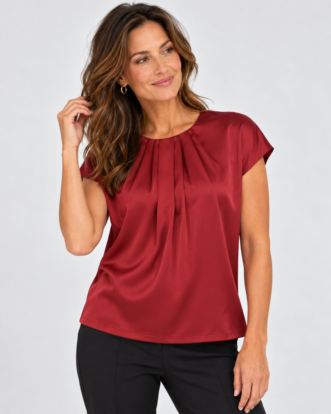 Topp Lille holkärm burgundy
