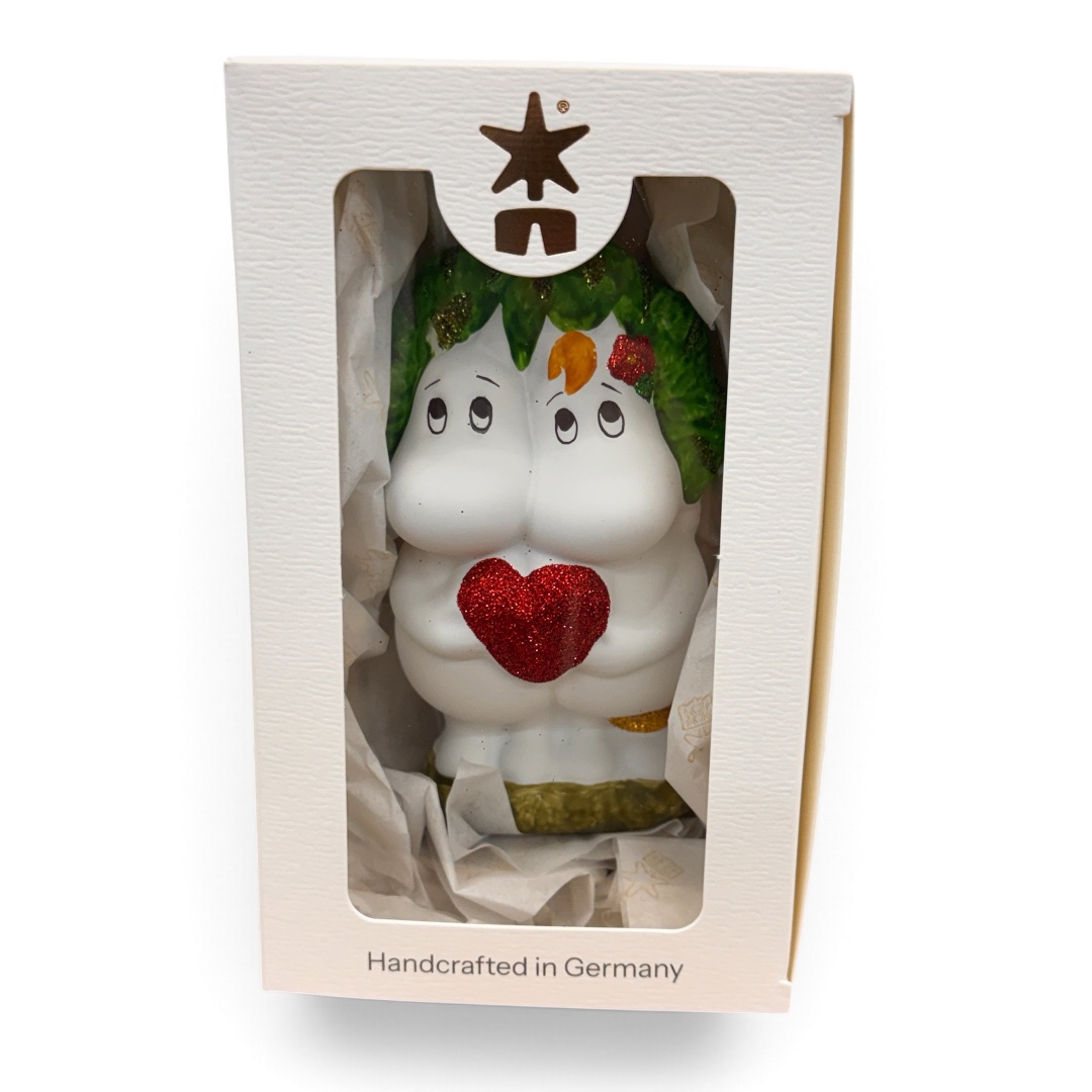 Moomin & Snorkmaiden Christmas Tree Ornament 12 cm - INGE GLAS MANUFAKTUR