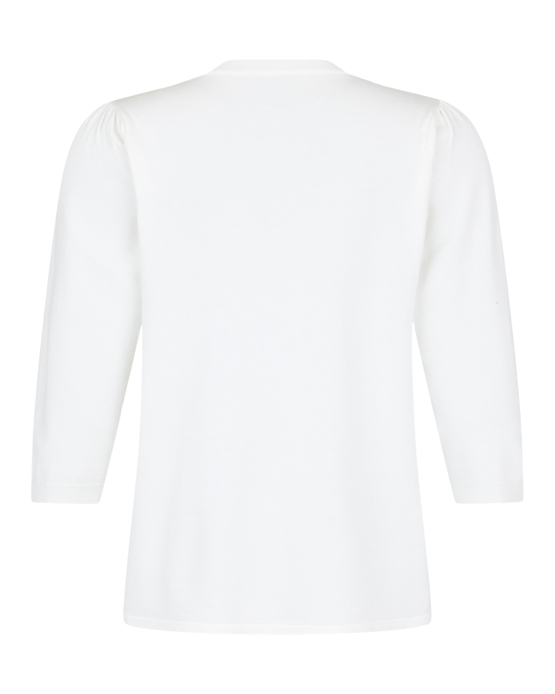 Jumper offwhite med pärlor i ringningen - 2