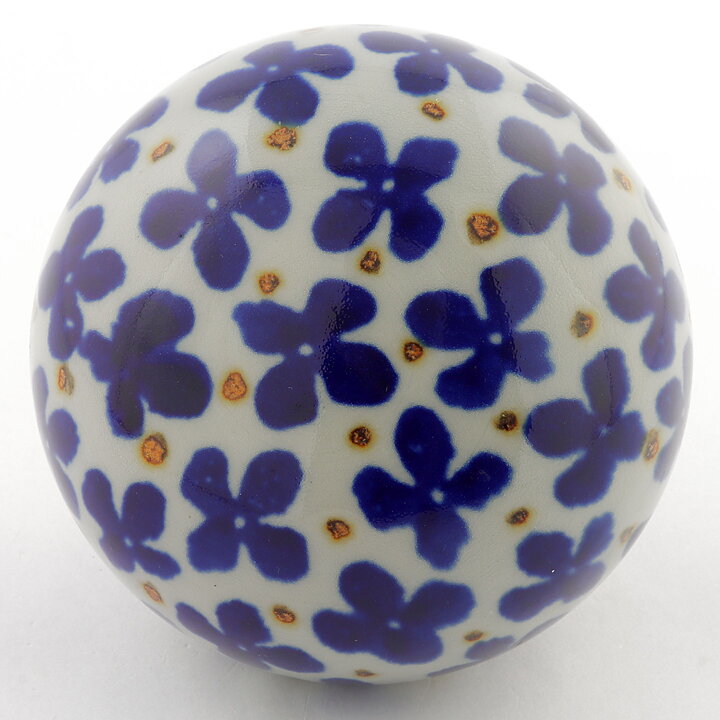 カールハリー・スタルハーネ  一点もの  青い花の彫刻  キノコ型  9cm  1970年代