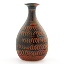 Stig Lindberg (1973) Unique Miniature Vase with Tenmoku Glaze 6,5 cm
