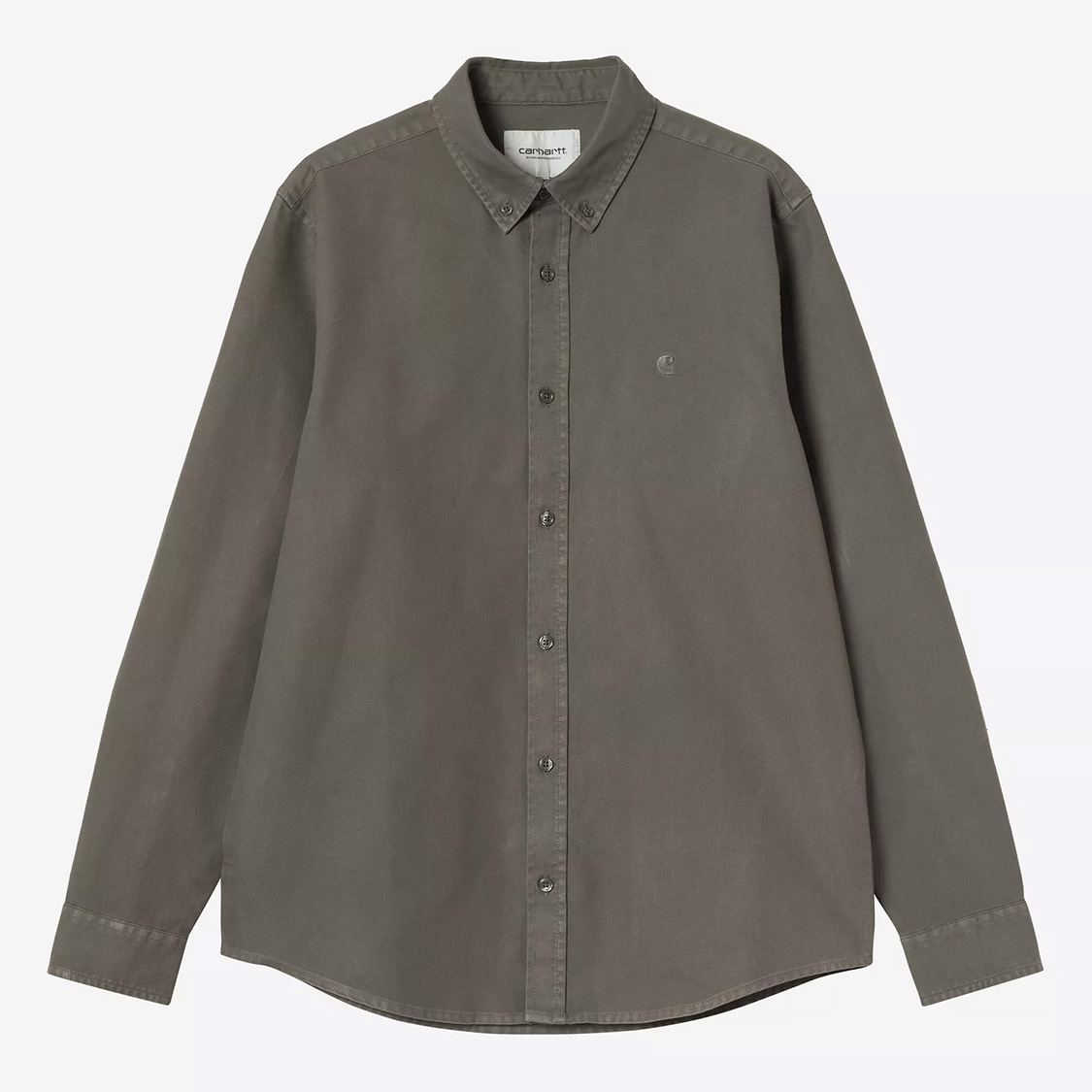 Carhartt WIP - Bolton L/S Shirt Shungite Garment Dyed - 4