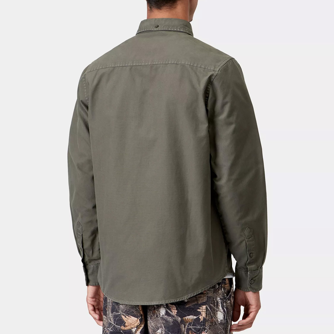 Carhartt WIP - Bolton L/S Shirt Shungite Garment Dyed - 2