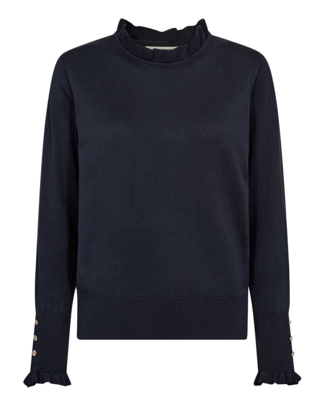 Jumper Katie volangkrage marinblå