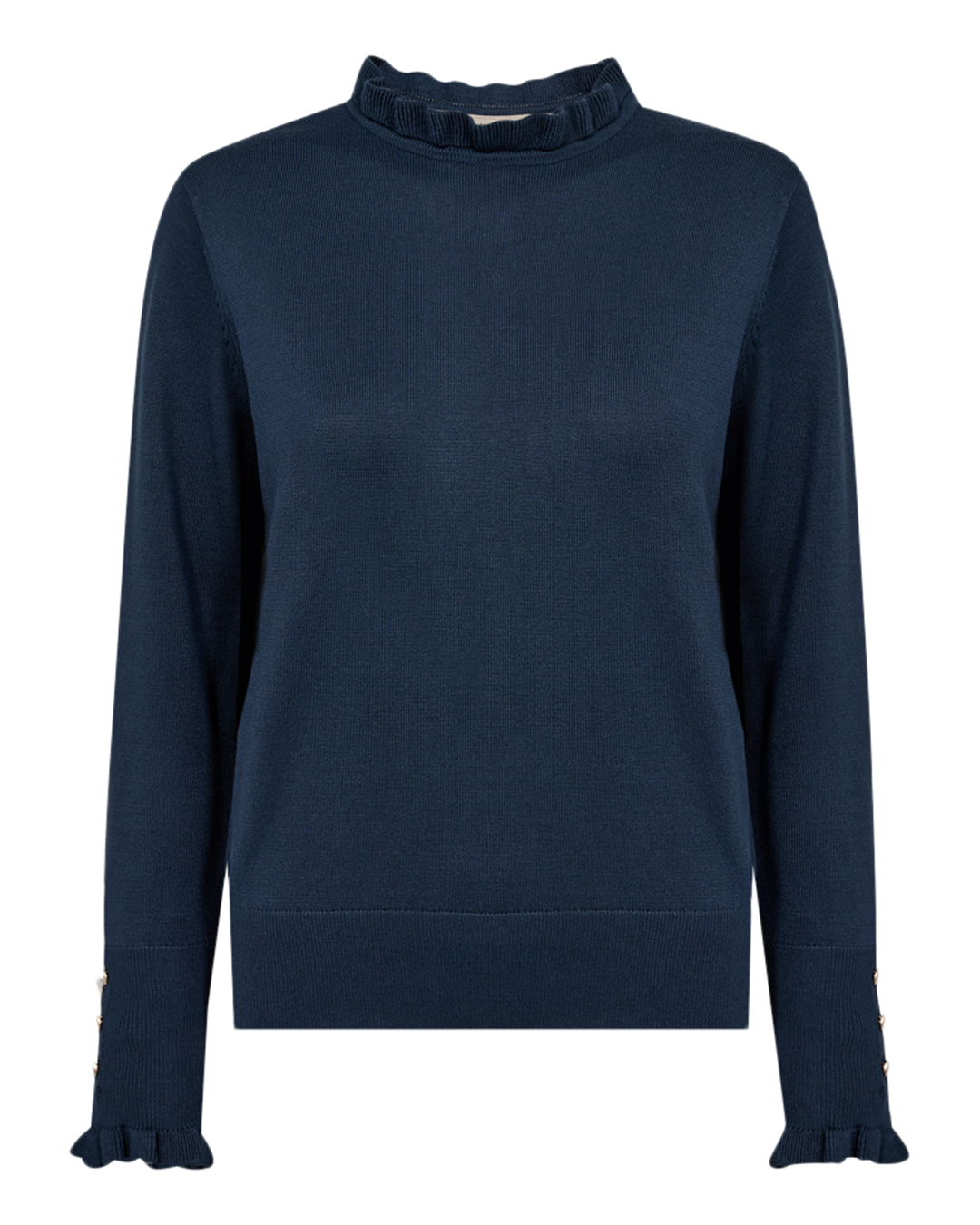 Jumper Katie volangkrage mörk havsblå