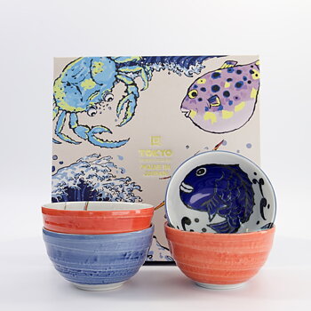 Tokyo Seafood Skålar Presentset 4 st 13,2 cm