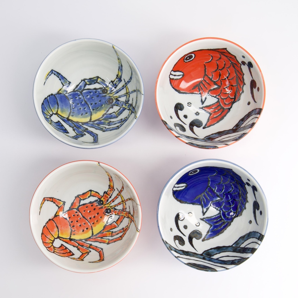 Tokyo Seafood Skålar Presentset 4 st 13,2 cm - 2