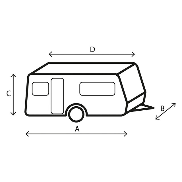 Skyddsöverdrag BRUNNER Caravan Cover 12M 600-650 cm - 5