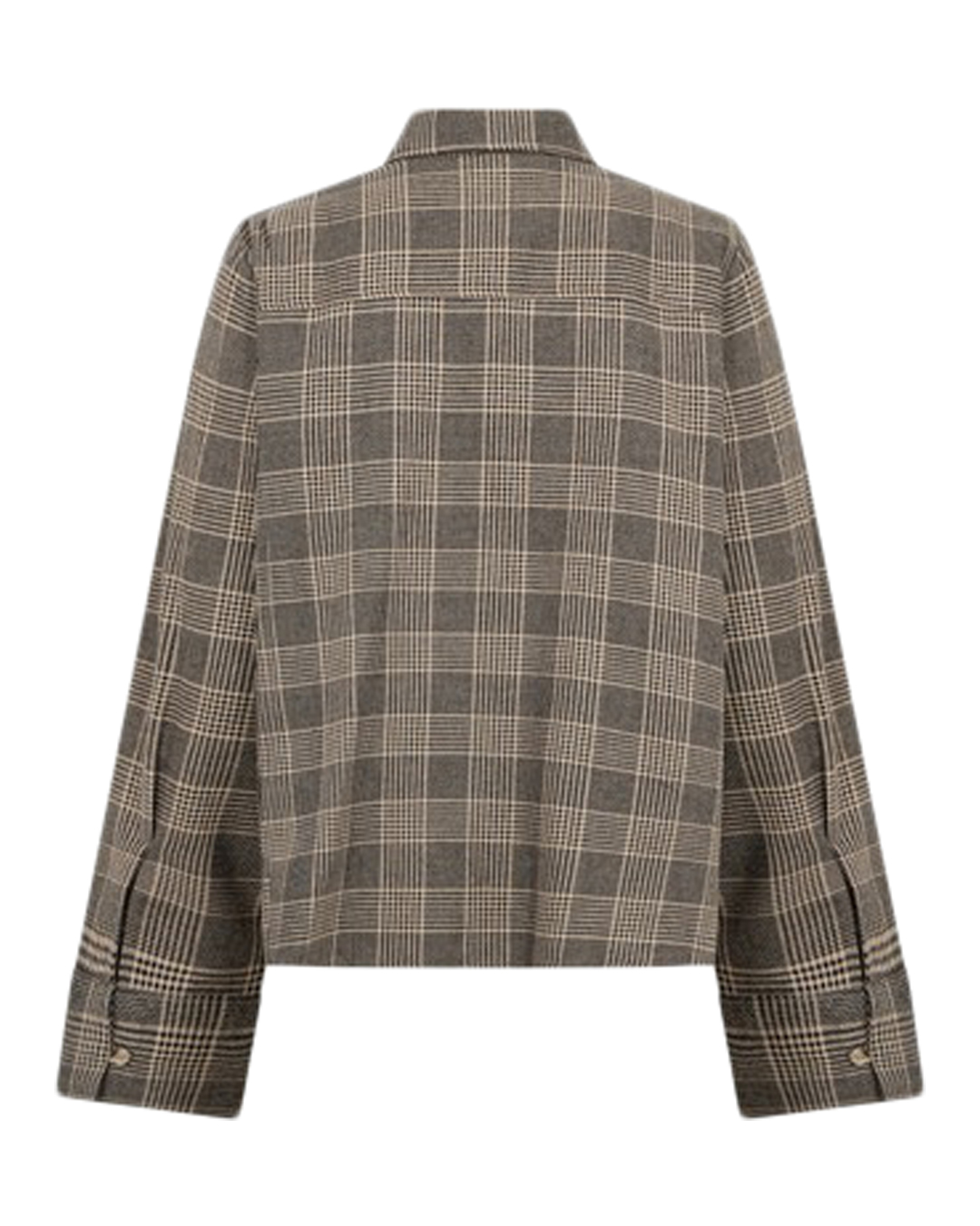 Skjorta Ayen rutig svart/beige - 4