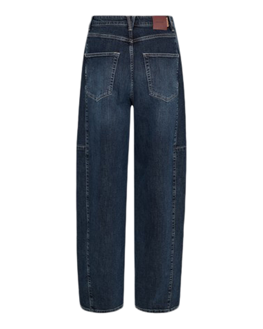 Barelljeans Malago hög midja & nitar mörk denim - 5