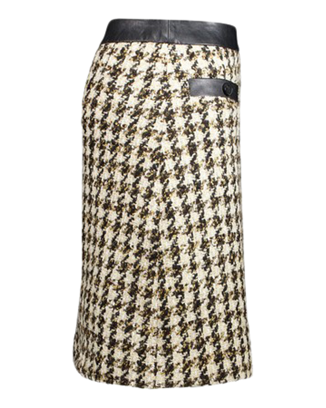 Kjol Emma25 bouclé beige/brun/svart - 3