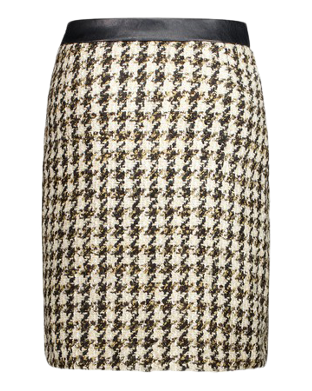Kjol Emma25 bouclé beige/brun/svart - 2
