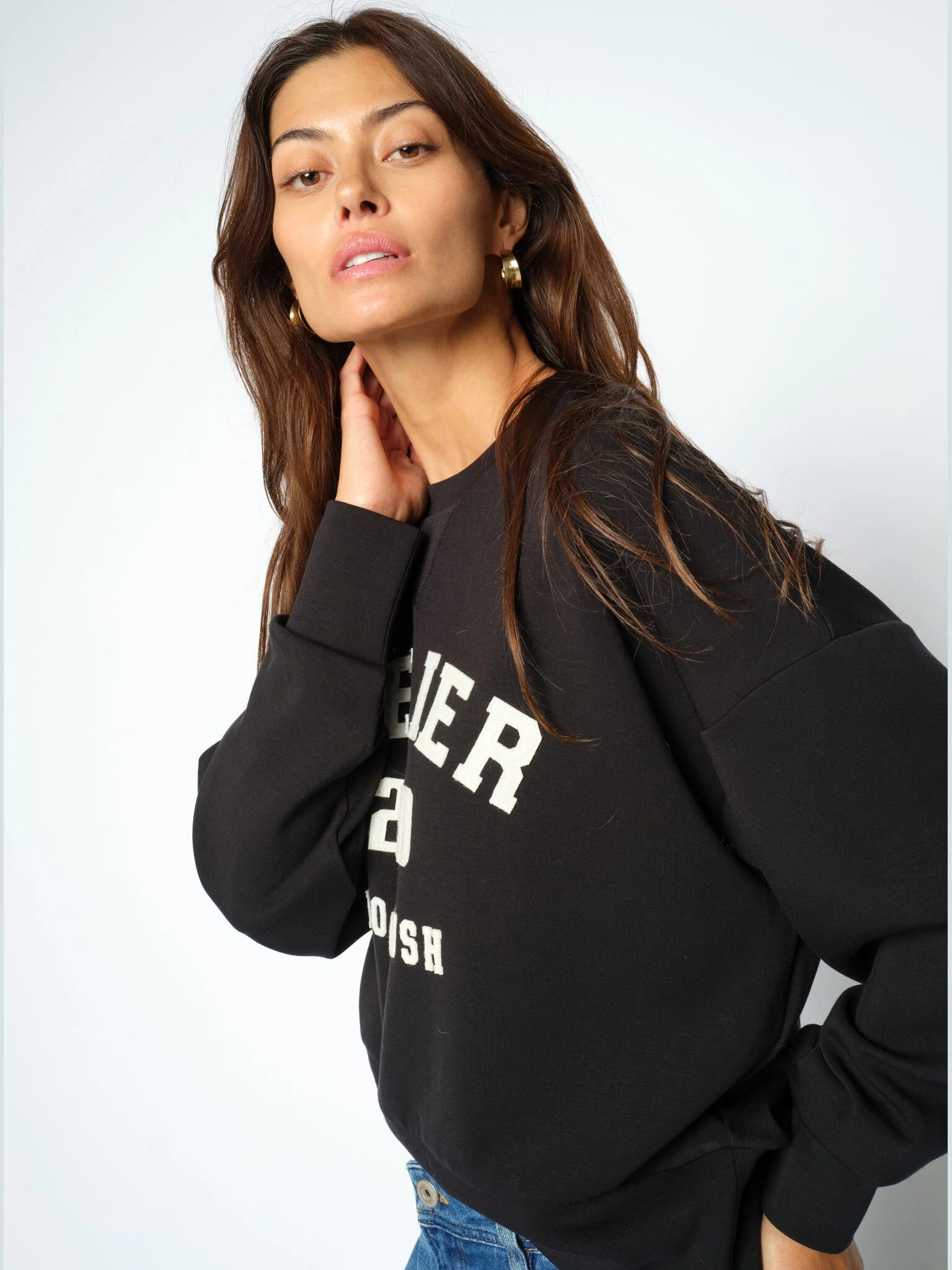 MMNima O-LS Sweatshirt - Black - Mos Mosh