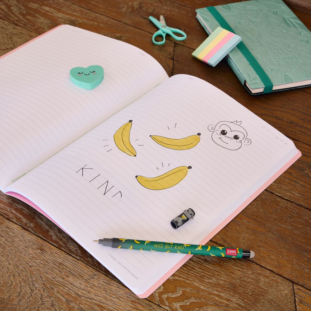 Erasable gel pen, Gorilla, sort, gelpen med blæk der kan viskes ud - 10