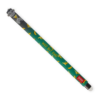 Erasable gel pen, Gorilla, sort, gelpen med blæk der kan viskes ud