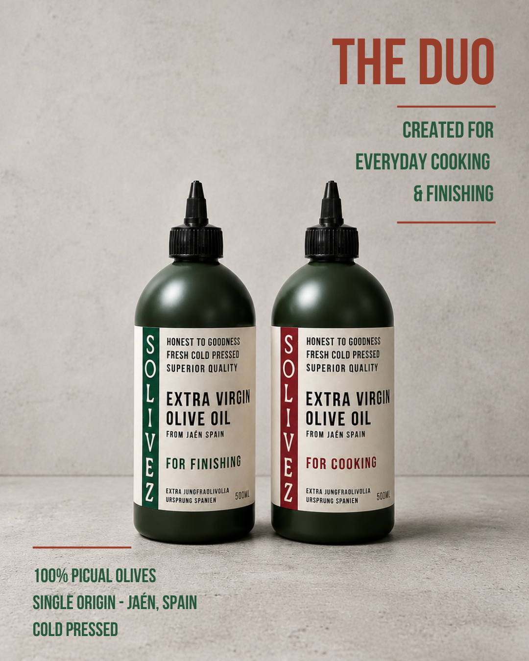 Solivez Olivolja The duo pack Finishing & Cooking - 6