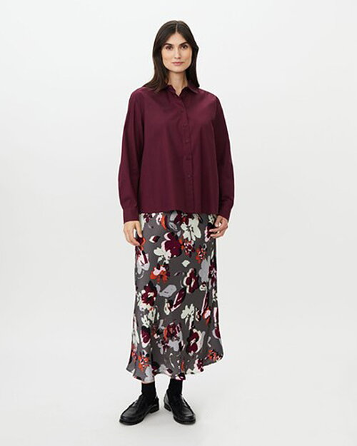 Kjol Solviera blommig rosa/vin/rost/grå - 4