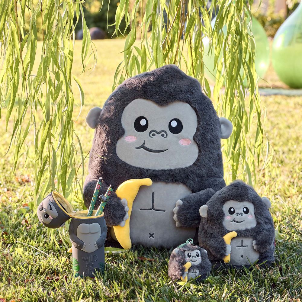 Penalhus af silikone, Kawaii, Gorilla, DETTE PRODUKT HAR PLANLAGT LEVERING I BEGYNDELSEN AF OKTOBER 2026 - 8