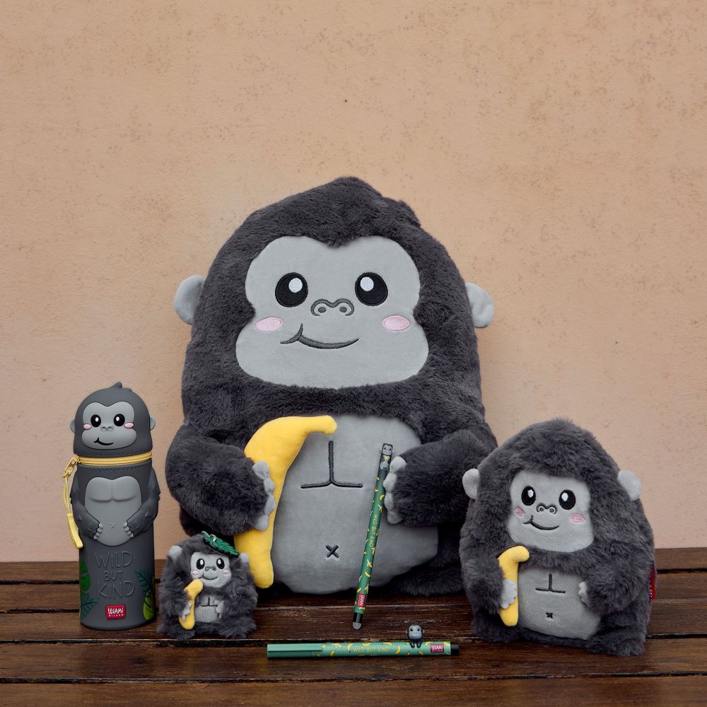 Penalhus af silikone, Kawaii, Gorilla, DETTE PRODUKT HAR PLANLAGT LEVERING I BEGYNDELSEN AF OKTOBER 2026 - 9