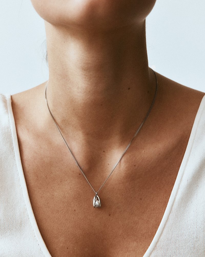 Moonrave Necklace L Silver - Edblad