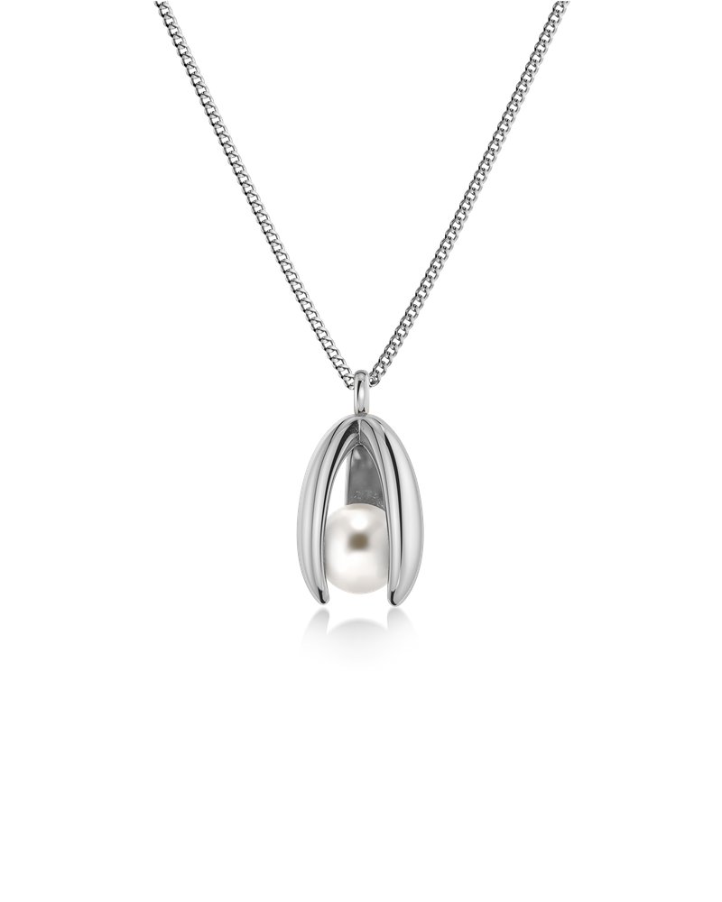 Moonrave Necklace L Silver - Edblad