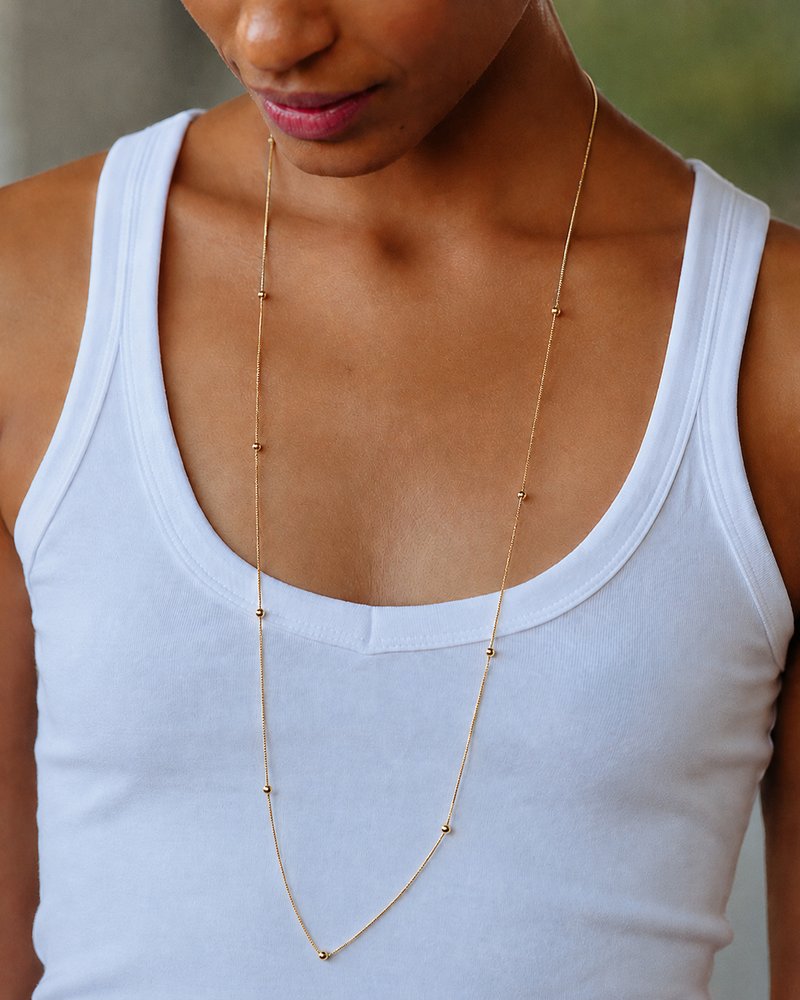 Stud Necklace Gold - Edblad